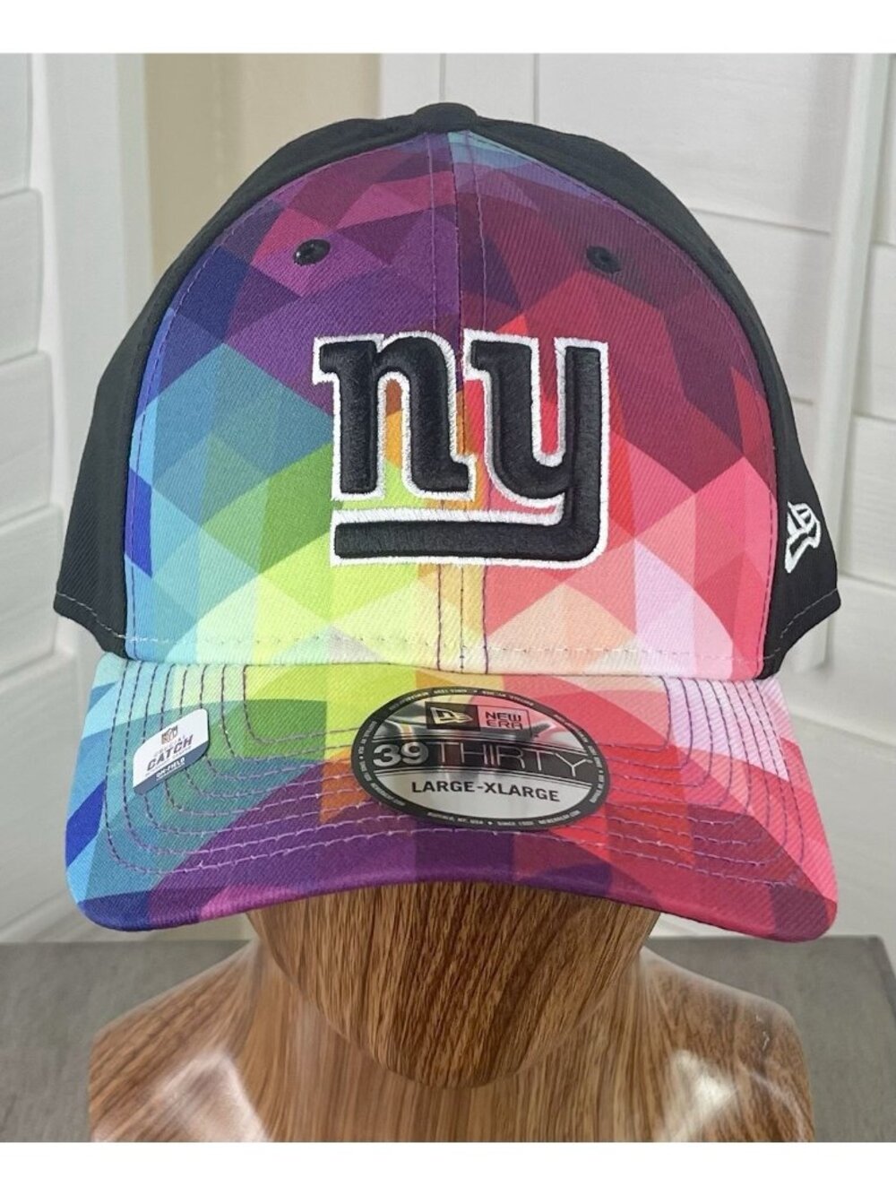 New Era 39Thirty NFL New York Giants Crucial Catch Stretch/Flex Hat - L/XL - NWT